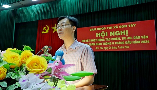 Lực lượng vũ trang thị xã Sơn Tây: Đồng hành cùng địa phương giữ vững an ninh, trật tự