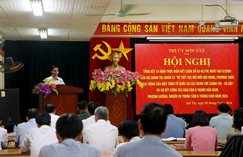 Thị xã Sơn Tây: 15 năm phát huy sức mạnh đại đoàn kết toàn dân tộc theo tinh thần Kết luận số 62 của Bộ Chính trị