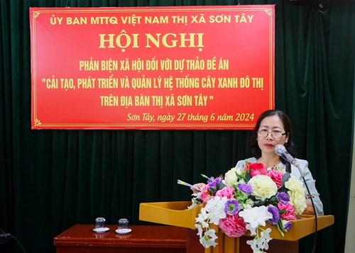 Thị xã Sơn Tây: Đẩy mạnh cải tạo, phát triển và quản lý hệ thống cây xanh đô thị