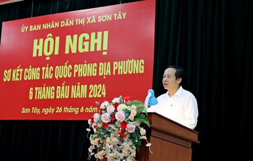 Thị xã Sơn Tây tập trung đảm bảo an ninh quốc phòng, duy trì sẵn sàng chiến đấu