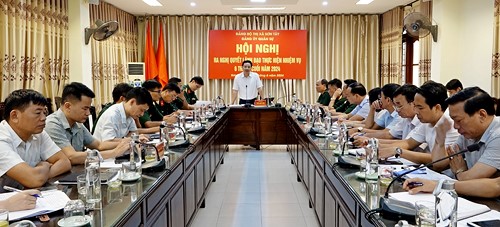 Lực lượng vũ trang thị xã Sơn Tây: Quyết tâm cao hoàn thành nhiệm vụ trong 6 tháng cuối năm