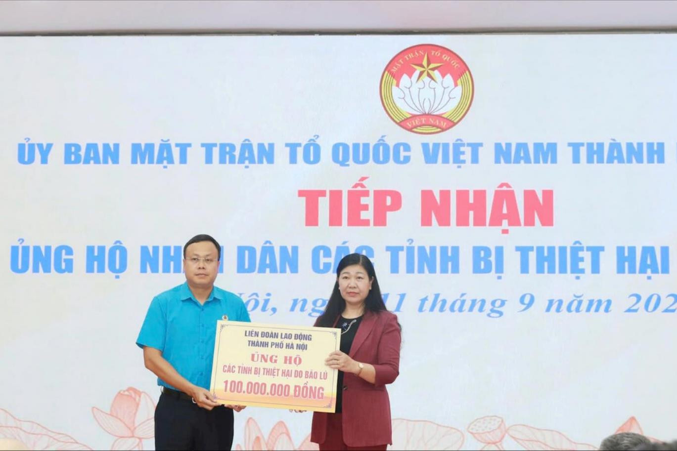Liên đoàn Lao động thành phố Hà Nội kêu gọi công đoàn các cấp hỗ trợ đồng bào và người lao động bị ảnh hưởng bởi bão số 3