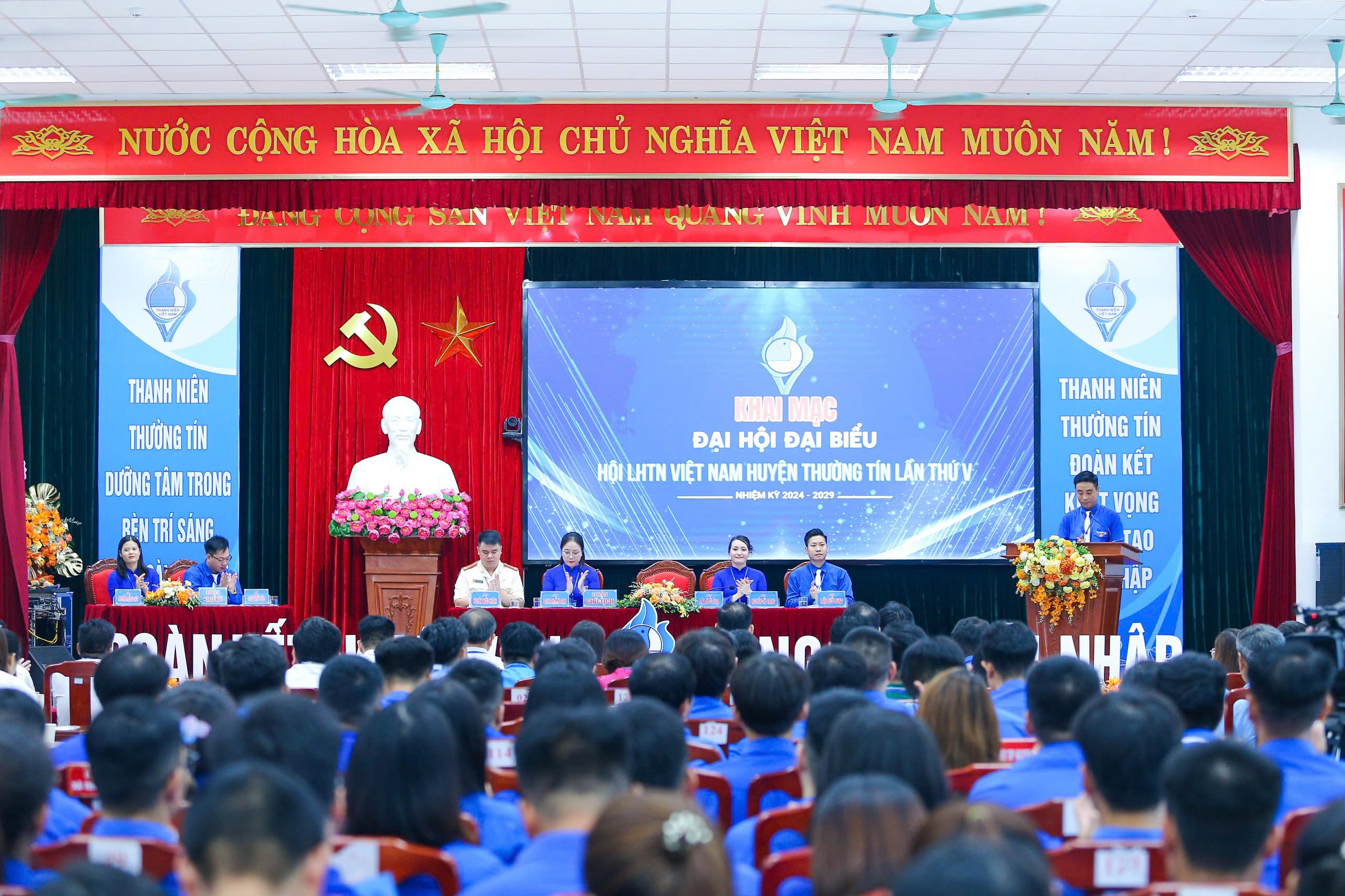 Hội Liên hiệp Thanh niên Việt Nam huyện Thường Tín tổ chức Đại hội lần thứ V: Đoàn kết - Khát vọng - Sáng tạo - Hội nhập