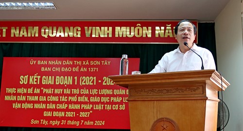 Thị xã Sơn Tây: Hiệu quả tích cực sau 3 năm thực hiện Đề án 1371 trong công tác phổ biến, giáo dục pháp luật