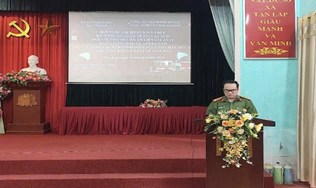 Huyện Đan Phượng: Tập huấn kỹ năng phòng cháy, chữa cháy nâng cao an toàn xã hội
