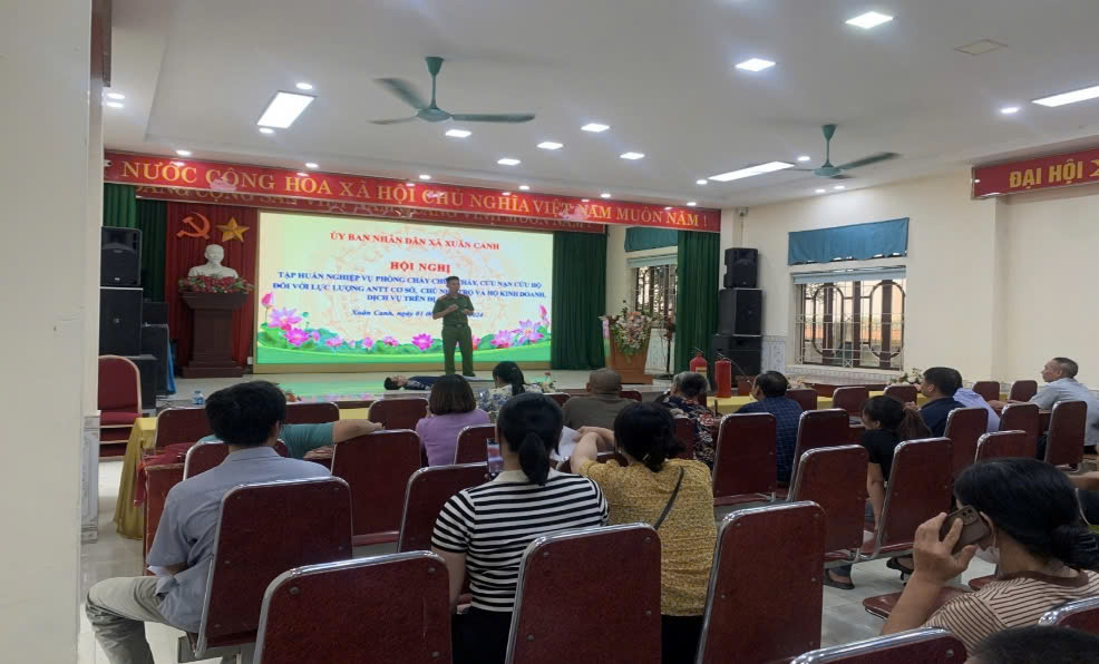 Huyện Đông Anh tập huấn nghiệp vụ phòng cháy, chữa cháy và cứu nạn cứu hộ cho lực lượng an ninh trật tự cơ sở
