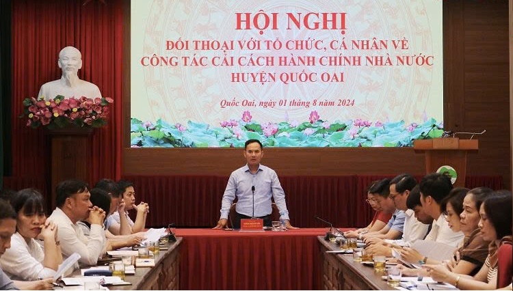 Huyện Quốc Oai đẩy mạnh cải cách hành chính, nâng cao chất lượng phục vụ người dân