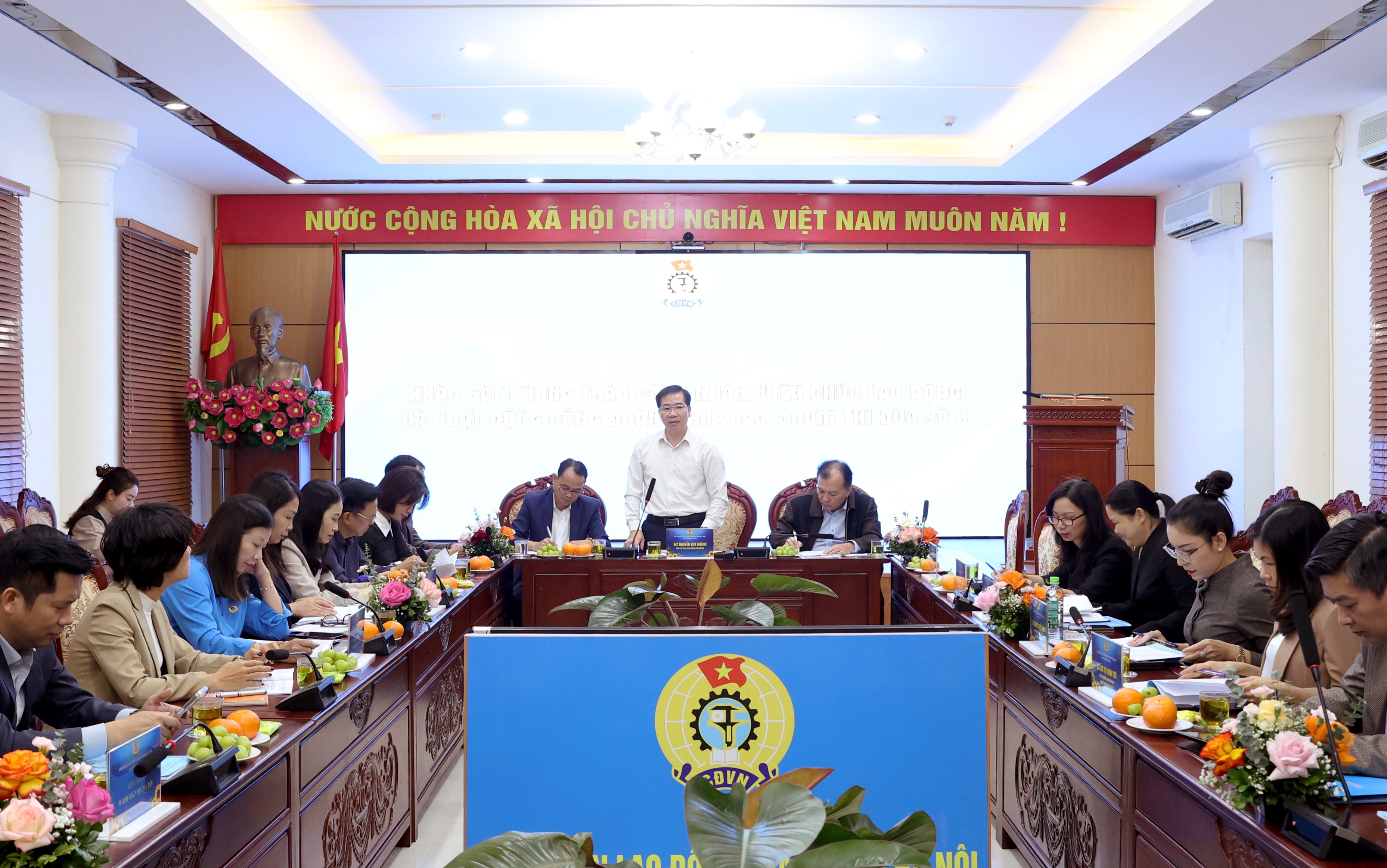 Cụm thi đua số 8 Liên đoàn Lao động thành phố Hà Nội: Điểm sáng trong hoạt động công đoàn và phong trào công nhân, viên chức, lao động năm 2024