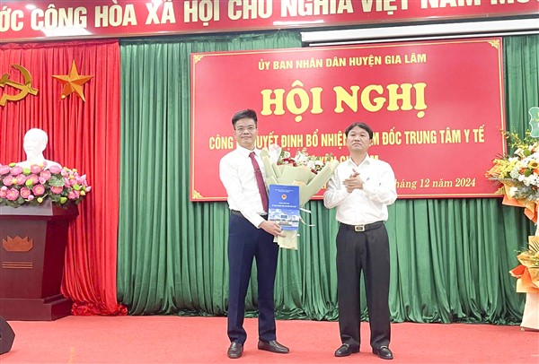 Trung tâm Y tế huyện Gia Lâm có lãnh đạo mới: Kỳ vọng một giai đoạn phát triển mới