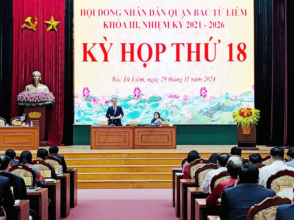 Đồng chí Vũ Duy Hùng được bầu giữ chức Phó Chủ tịch UBND quận Bắc Từ Liêm