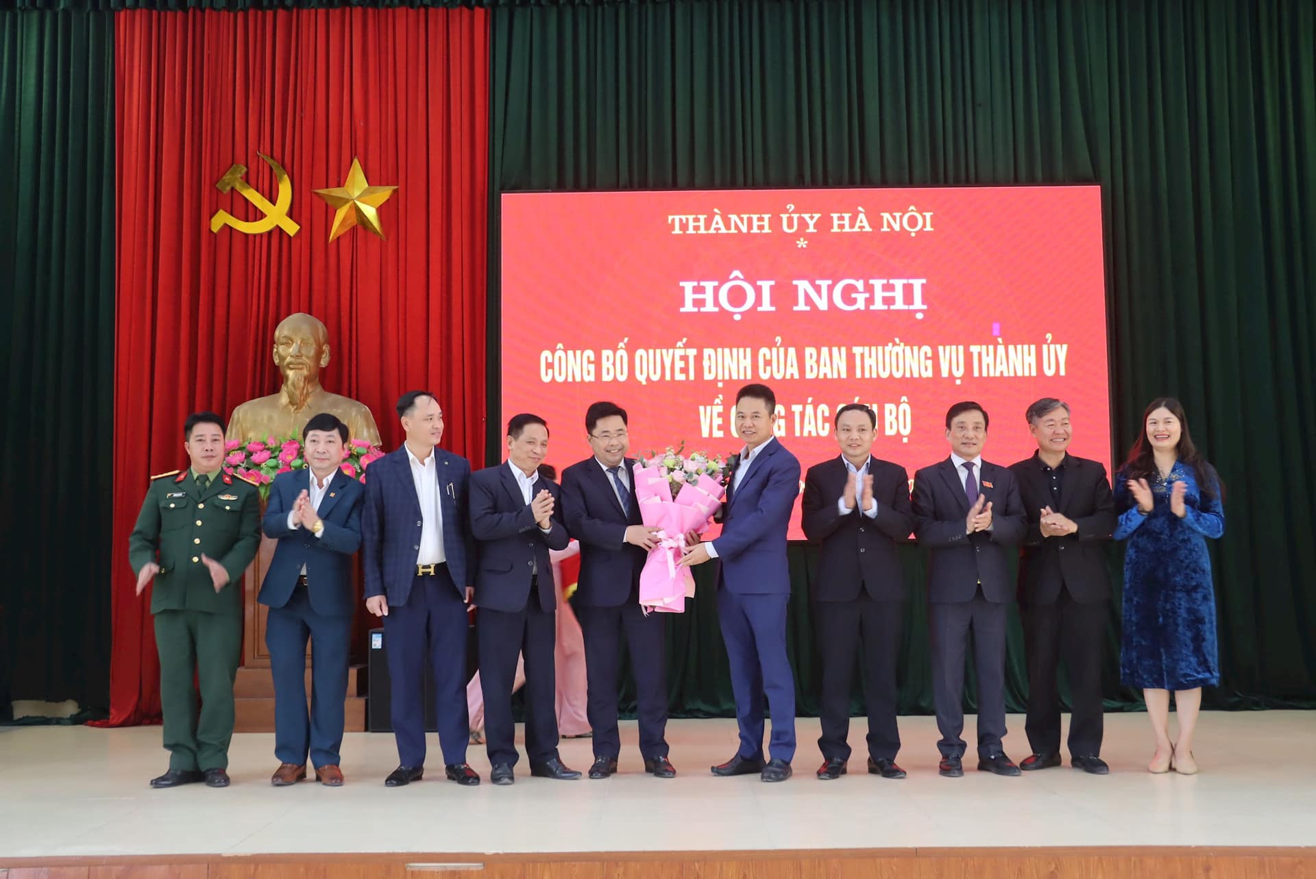 Hội nghị công bố quyết định về công tác cán bộ tại Huyện ủy Phú Xuyên