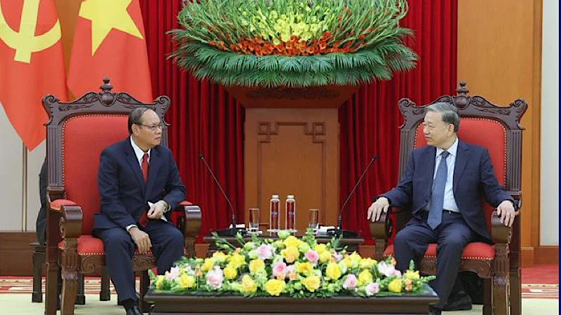 Tổng Bí thư Tô Lâm tiếp Phó Thủ tướng Chính phủ, Bộ trưởng Công an Lào