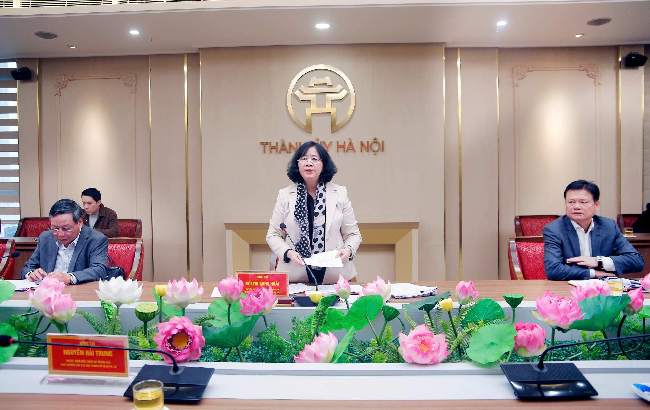 Bí thư Thành ủy Hà Nội Bùi Thị Minh Hoài: Tập trung xây dựng văn hóa liêm chính và phòng, chống tham nhũng, lãng phí, tiêu cực từ cơ sở