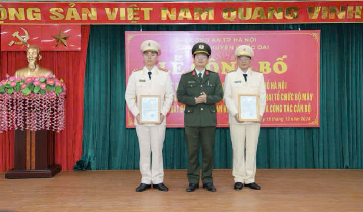 Công an huyện Quốc Oai ra mắt đội kỹ thuật hình sự và tái cơ cấu cơ quan cảnh sát điều tra