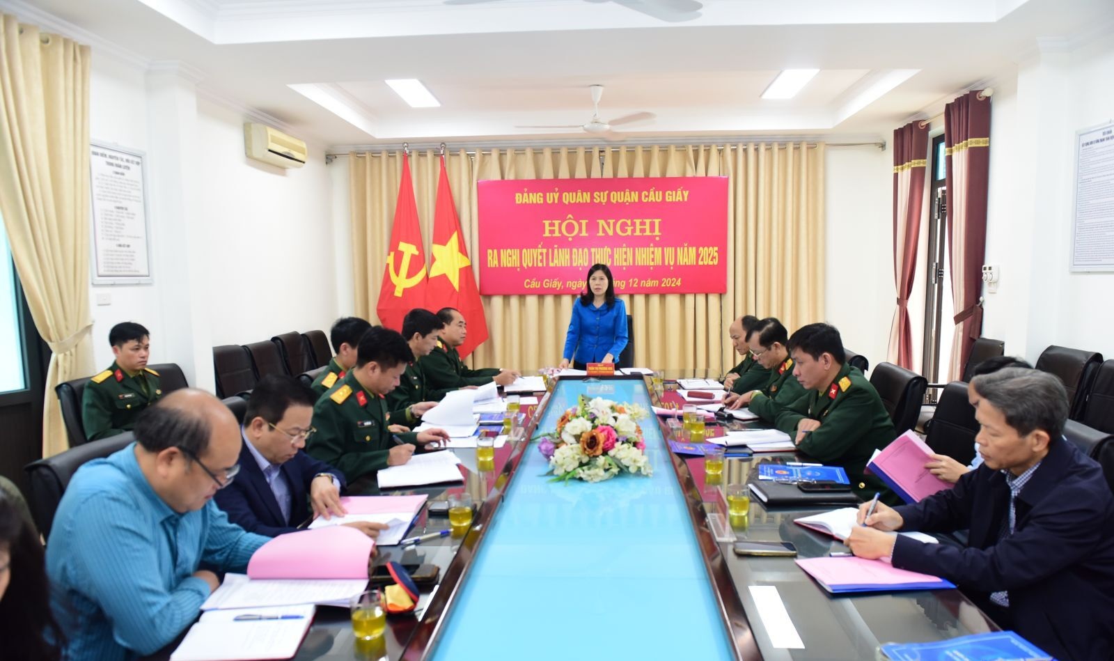 Đảng ủy Quận sự quận Cầu Giấy: Chỉ đạo thực hiện thành công nhiệm vụ quân sự, quốc phòng địa phương