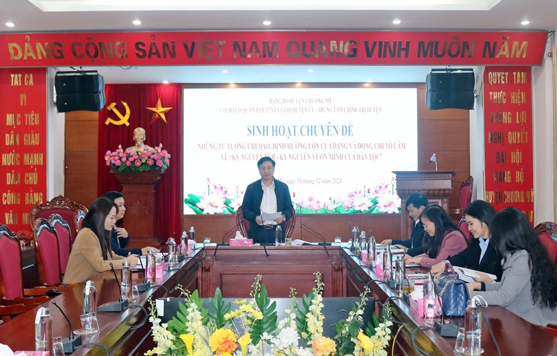 Thấm nhuần tư tưởng chỉ đạo về "Kỷ nguyên mới - Kỷ nguyên vươn mình của dân tộc"