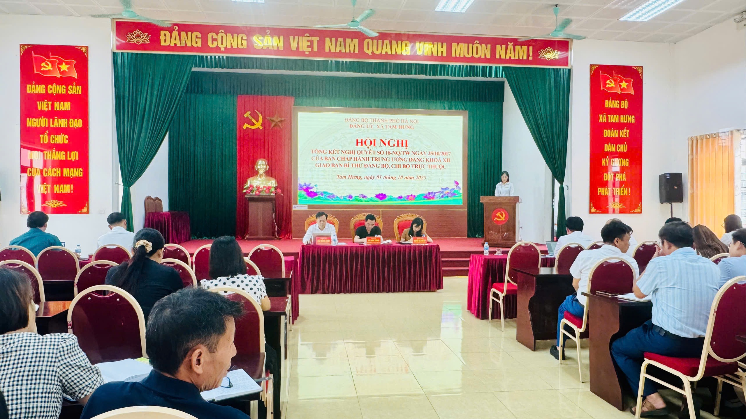 Xã Tam Hưng: Quyết tâm xây dựng hệ thống chính trị tinh gọn, hiệu lực, hiệu quả
