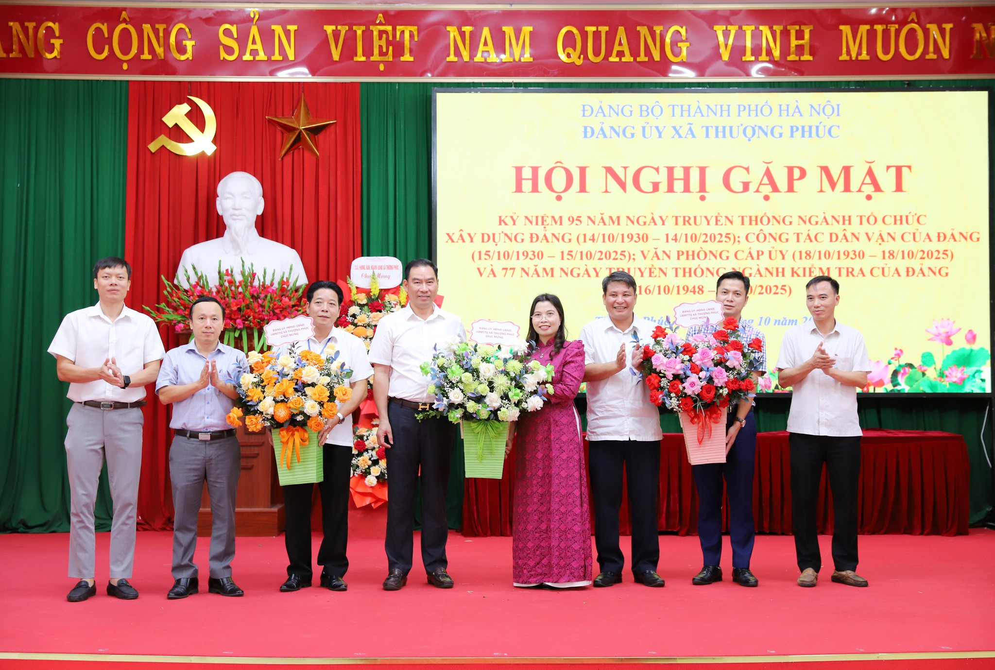 Xã Thượng Phúc kỷ niệm Ngày truyền thống các ngành xây dựng Đảng và kiểm tra Đảng