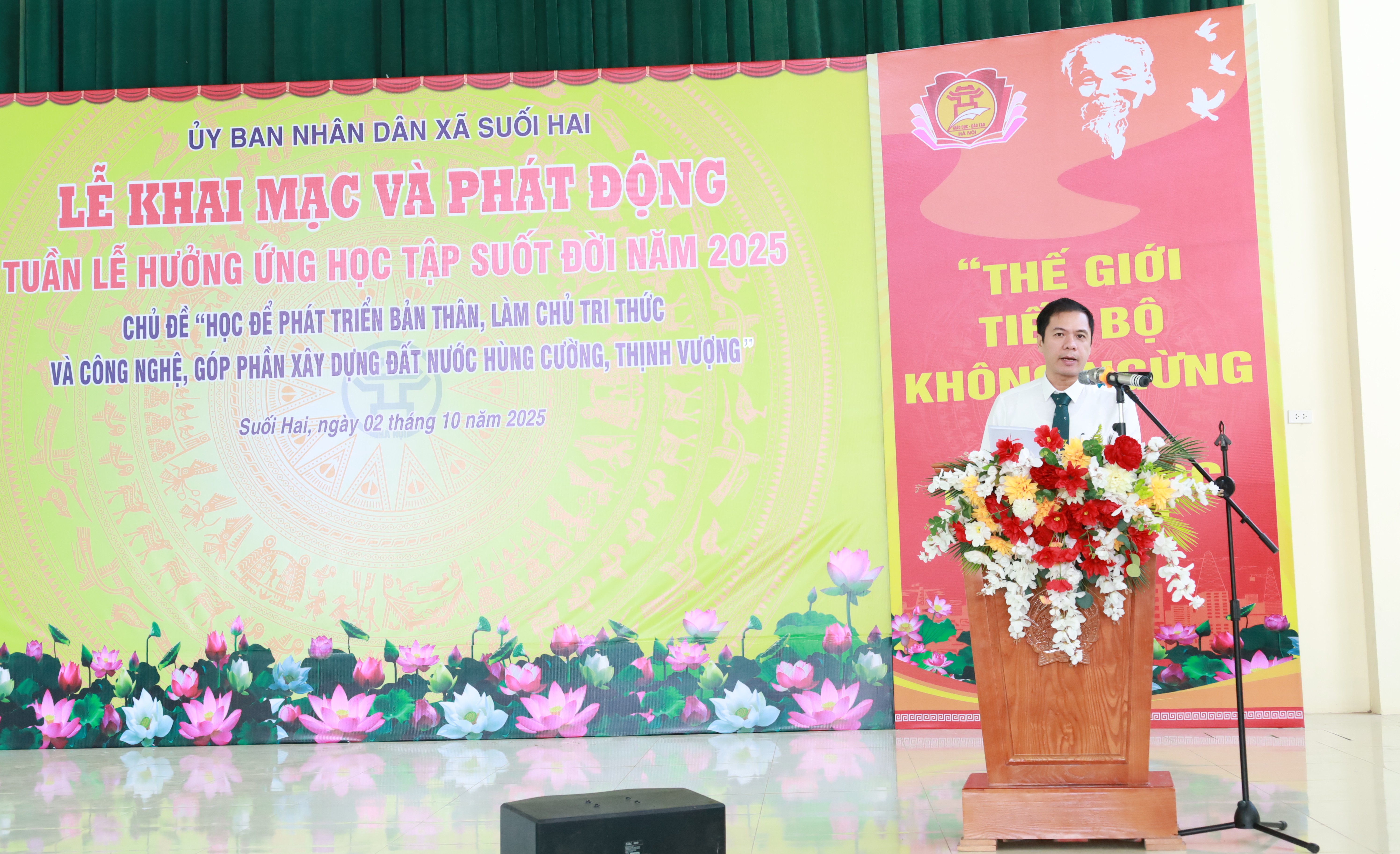 Xã Suối Hai khai mạc Tuần lễ hưởng ứng học tập suốt đời năm 2025: Lan tỏa văn hóa học tập trong kỷ nguyên số