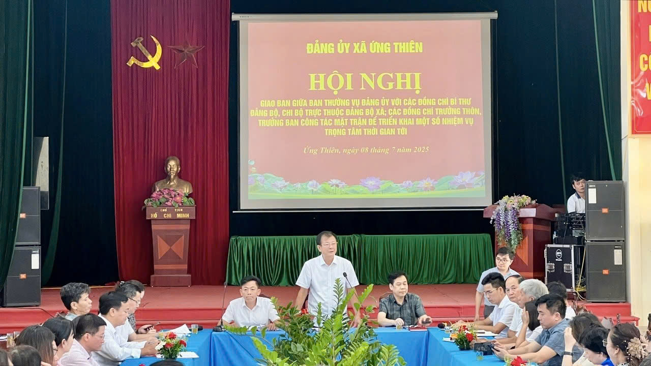 Xã Ứng Thiên chuẩn bị Đại hội Đảng bộ lần thứ I: Hoàn thiện tổ chức cơ sở Đảng, sẵn sàng cho giai đoạn phát triển mới