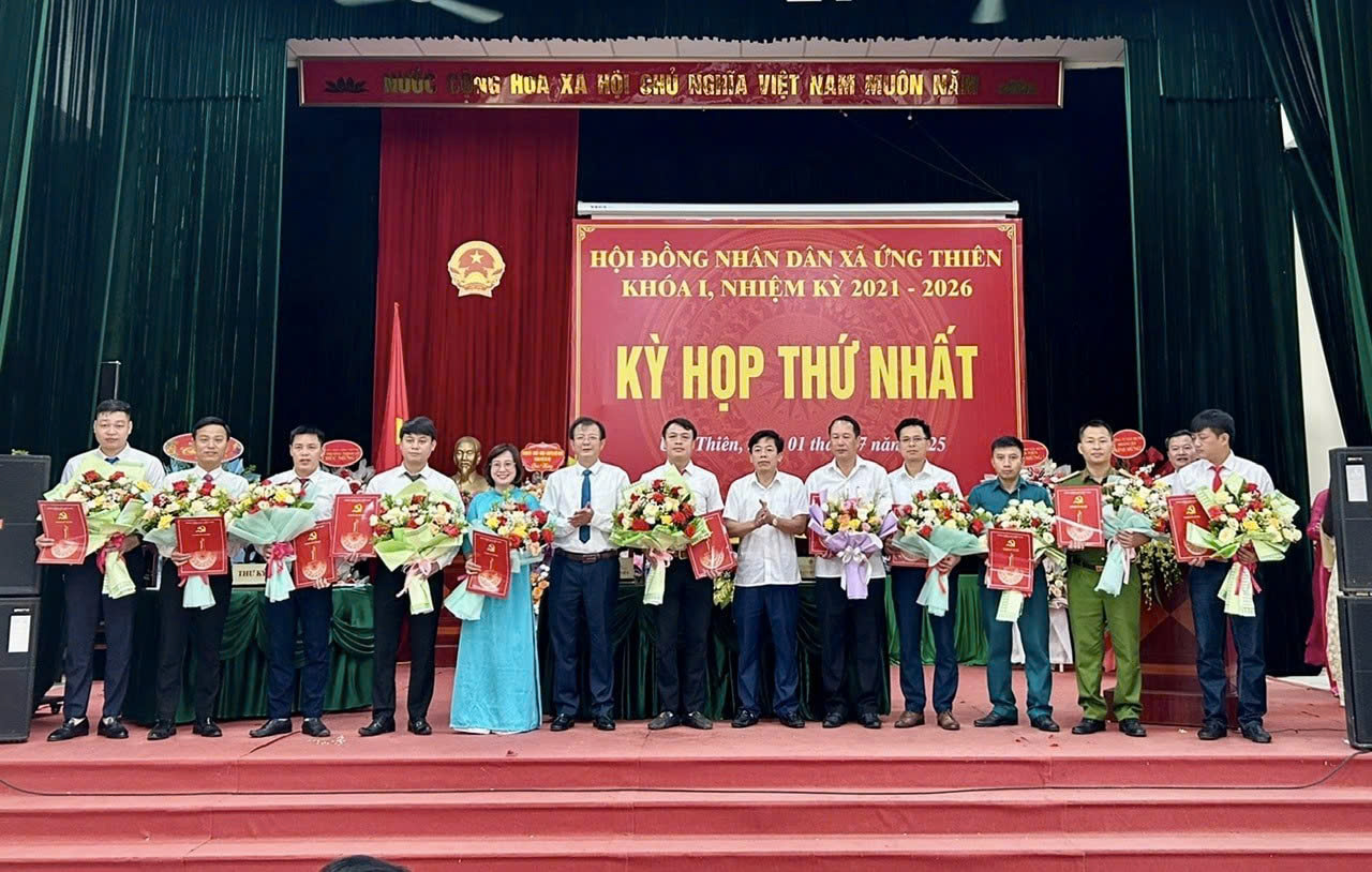 HĐND xã Ứng Thiên khóa I: Tạo nền tảng vững chắc cho bộ máy chính quyền mới hoạt động hiệu quả