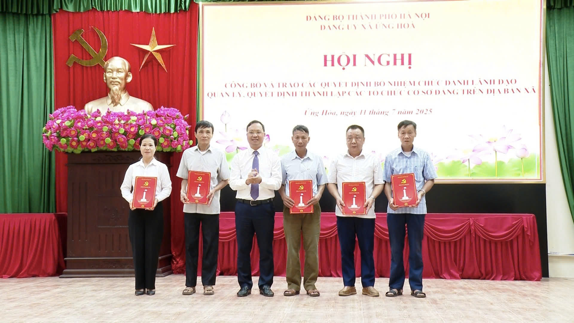 Xã Ứng Hòa kiện toàn tổ chức, ban hành 92 văn bản lãnh đạo, sẵn sàng cho Đại hội Đảng bộ lần thứ I nhiệm kỳ 2025-2030