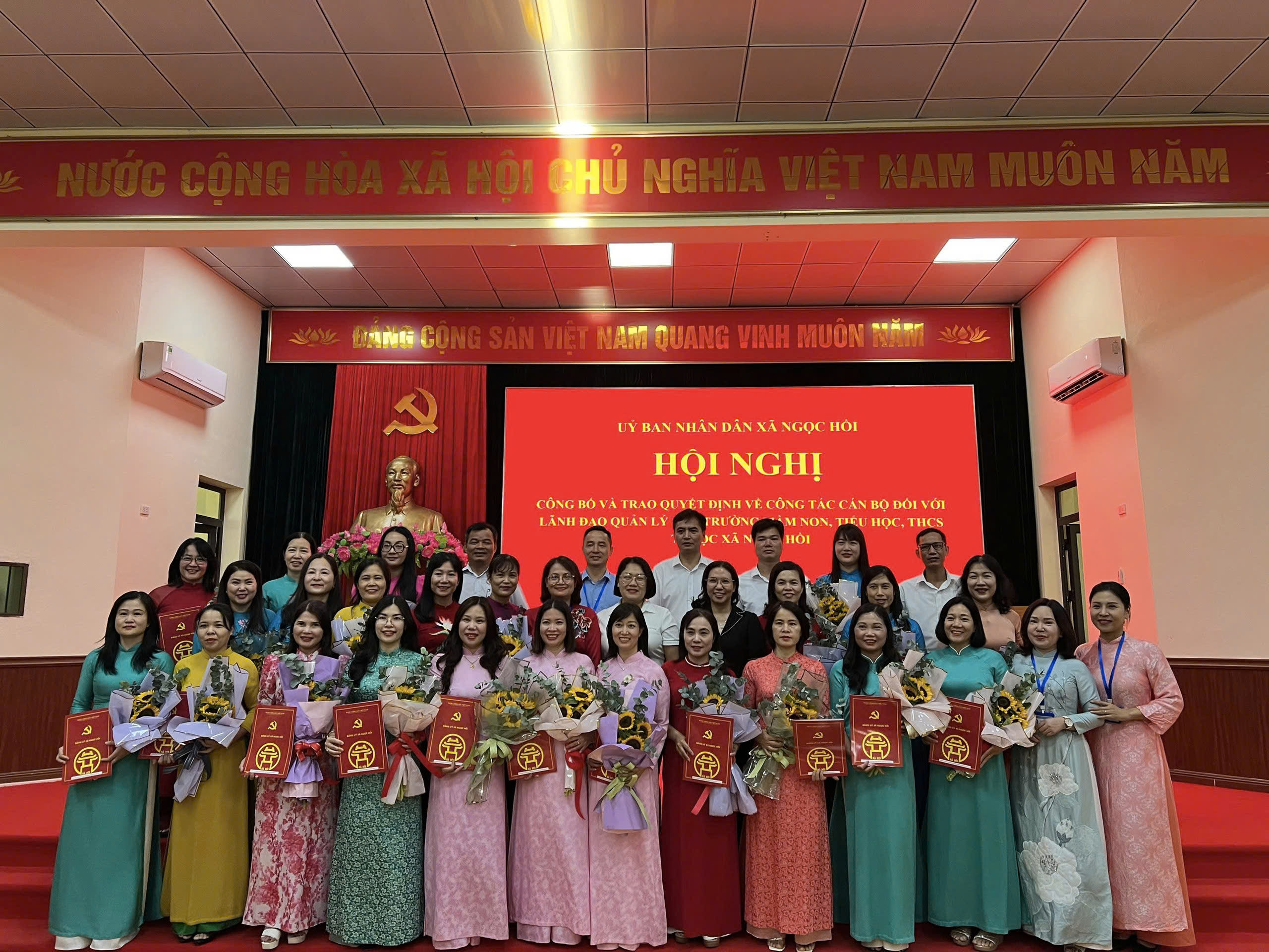 Xã Ngọc Hồi kiện toàn đội ngũ lãnh đạo trường học sau sáp nhập: Tiếp nối truyền thống hiếu học, vun đắp khát vọng đổi mới