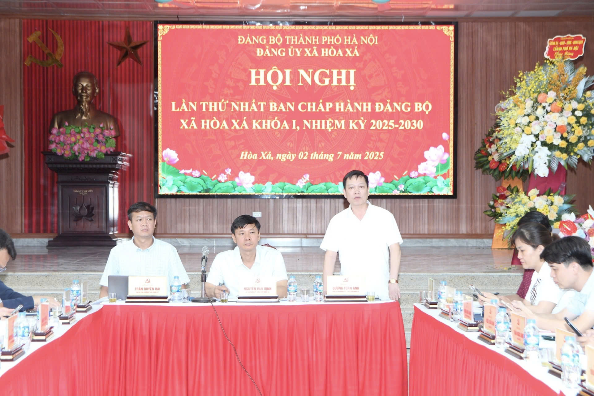 Đảng bộ xã Hòa Xá khóa I: Kiện toàn tổ chức, thống nhất chương trình hành động, tạo nền tảng vững chắc cho nhiệm kỳ mới
