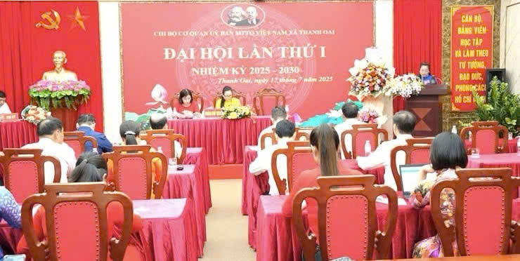 Chi bộ cơ quan Ủy ban MTTQ xã Thanh Oai: Phát huy vai trò hạt nhân chính trị, xây dựng tổ chức Đảng vững mạnh toàn diện