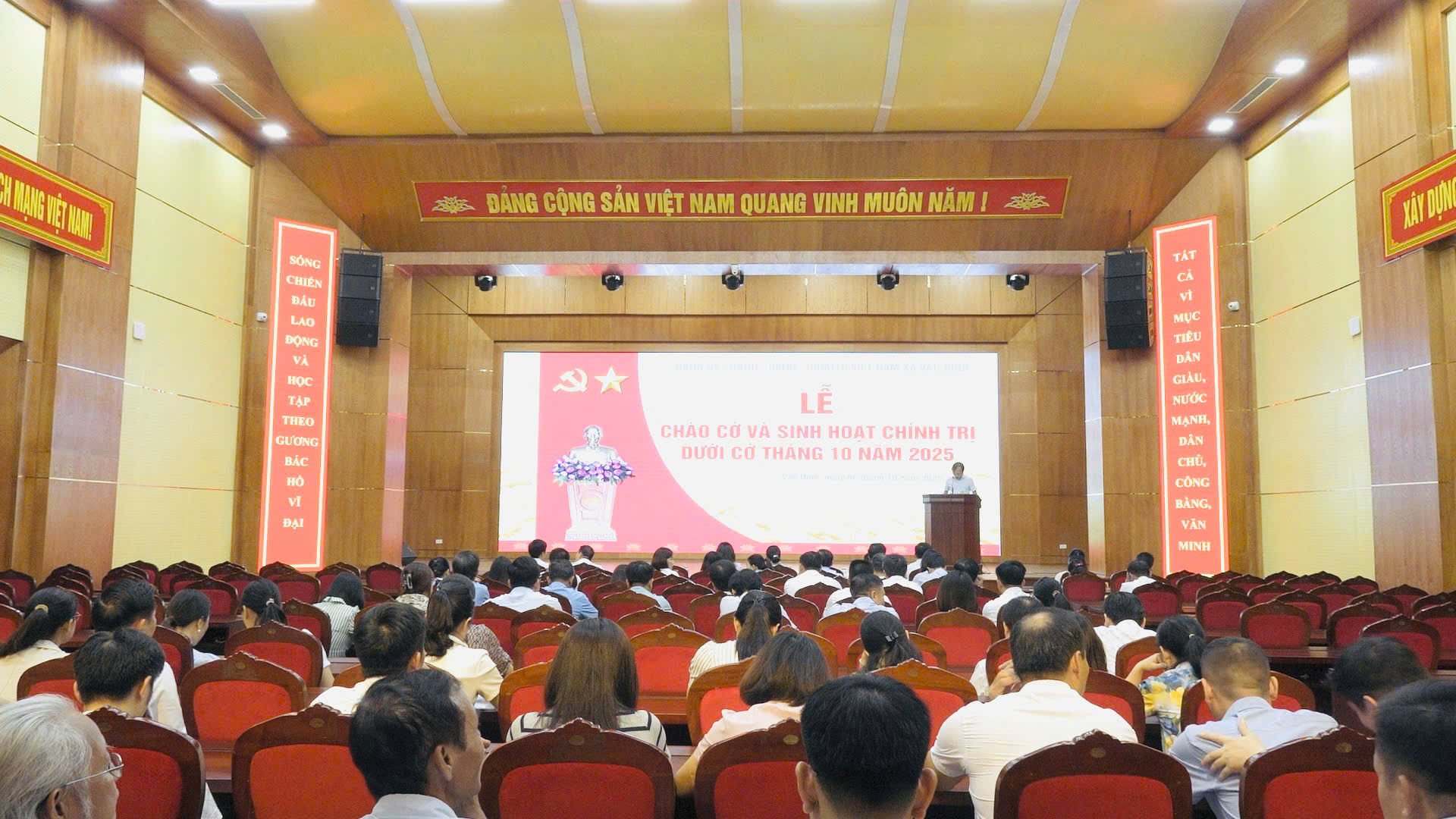 Xã Vân Đình quyết liệt chỉ đạo triển khai các nhiệm vụ trọng tâm tháng 10-2025