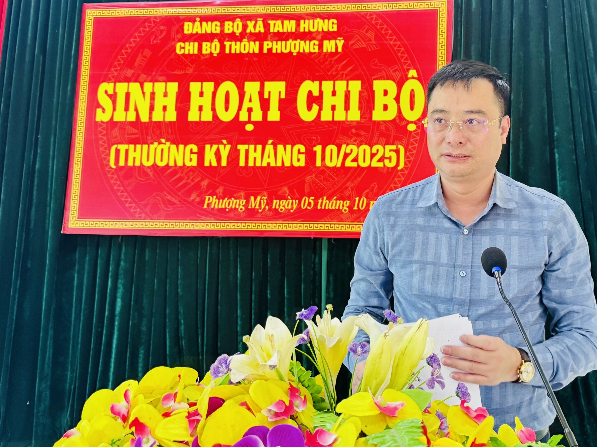 Cụ thể hóa Chỉ thị 50-CT/TW: Đảng bộ xã Tam Hưng đưa sinh hoạt chi bộ đi vào thực chất và hiệu quả
