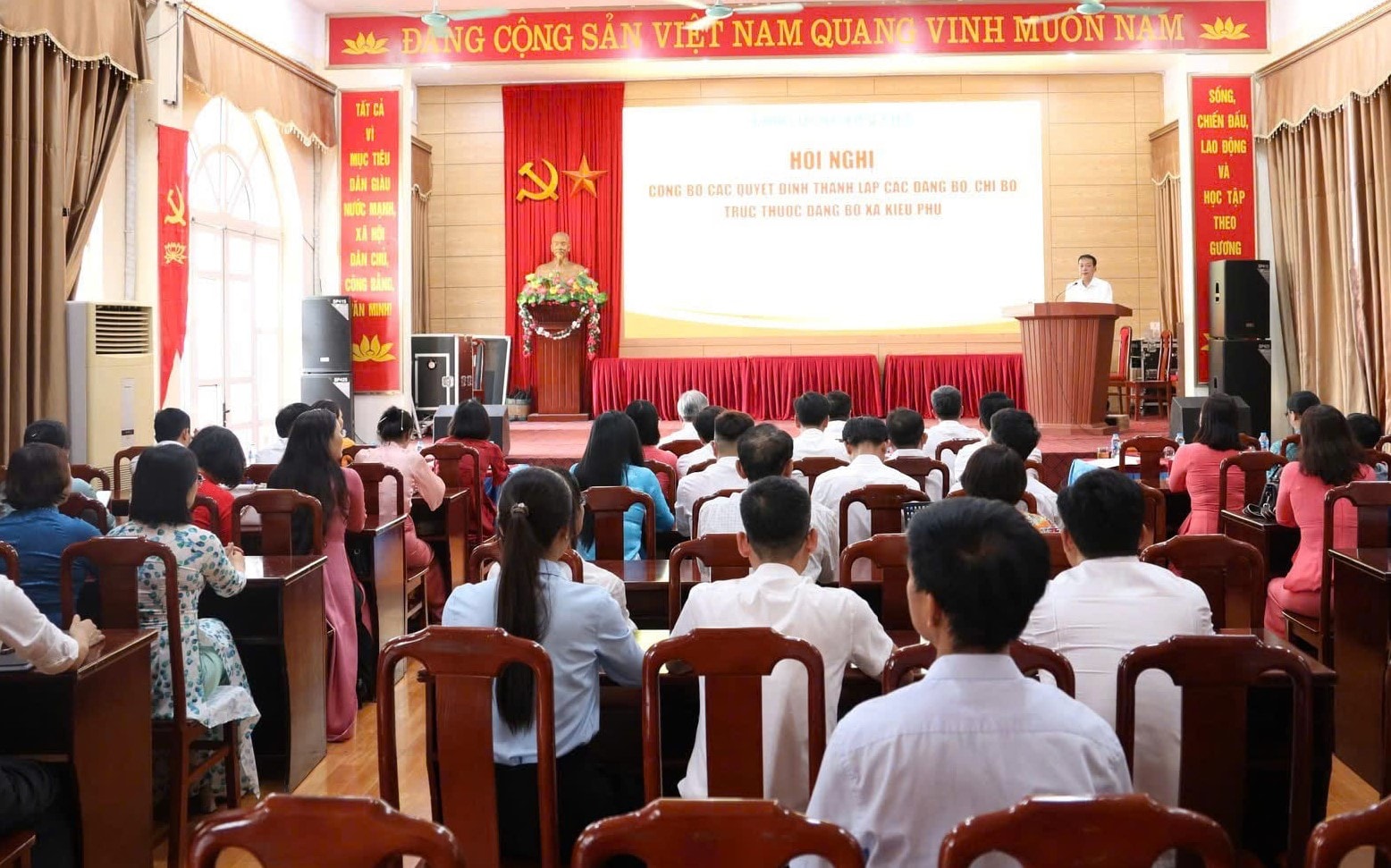 Xã Kiều Phú kiện toàn tổ chức Đảng sau sáp nhập: Tinh gọn bộ máy, nâng cao sức chiến đấu từ cơ sở