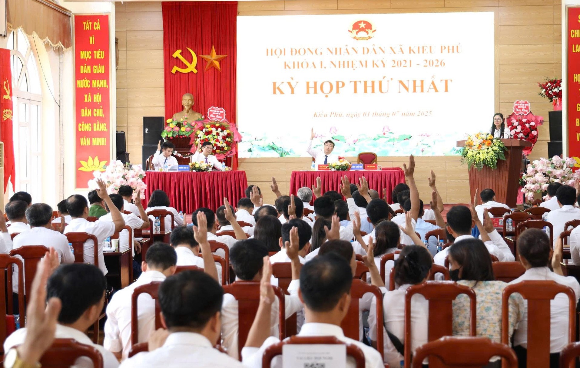 HĐND xã Kiều Phú họp kỳ đầu: Đoàn kết, sáng tạo, quyết tâm thực hiện thắng lợi mục tiêu phát triển năm 2025