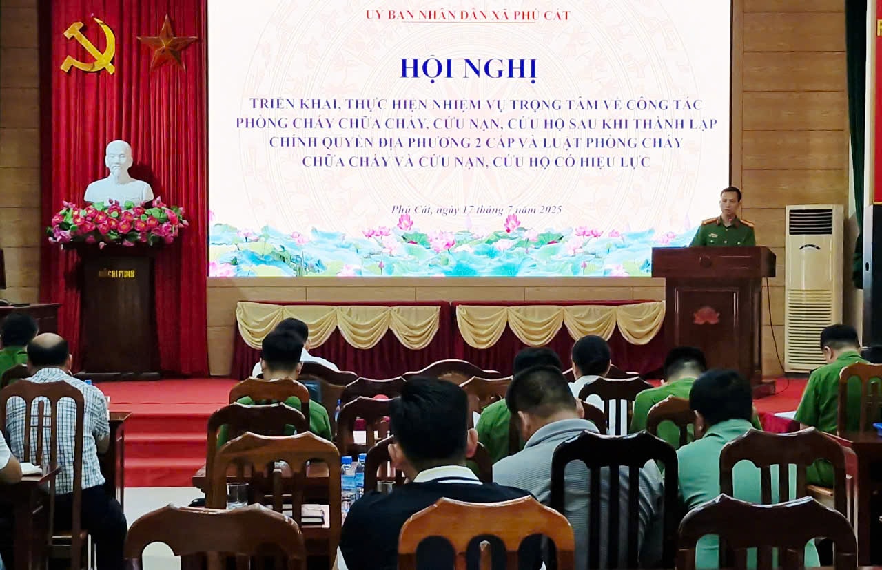 Xã Phú Cát tăng cường trách nhiệm, siết chặt kỷ cương trong công tác phòng cháy, chữa cháy và cứu nạn, cứu hộ