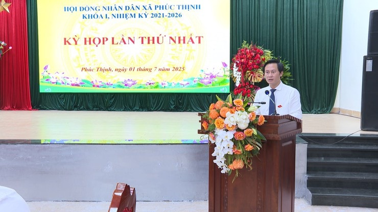 HĐND xã Phúc Thịnh tổ chức kỳ họp thứ nhất: Quyết tâm xây dựng chính quyền gần dân, vì dân phục vụ
