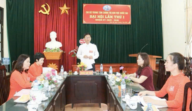 Chi bộ Trung tâm Chính trị khu vực Quốc Oai tổ chức Đại hội lần thứ I: Khẳng định vai trò nòng cốt trong công tác chính trị tư tưởng ở cơ sở