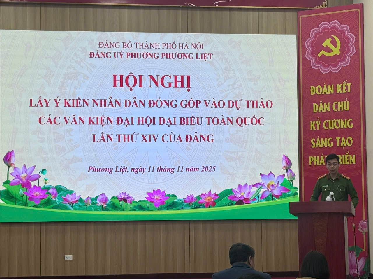 Phường Phương Liệt phát huy dân chủ, lan tỏa tinh thần góp ý vào Dự thảo Văn kiện Đại hội XIV của Đảng