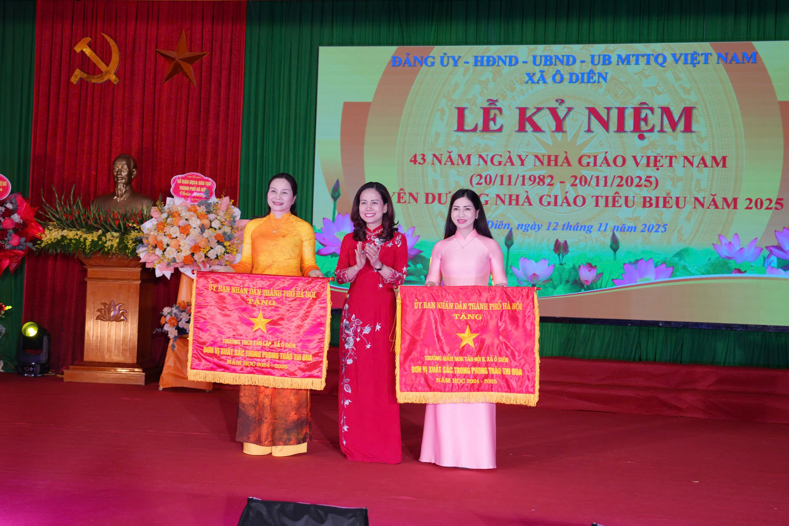 Xã Ô Diên: Tuyên dương 50 tập thể, cá nhân có thành tích xuất sắc trong  phong trào thi đua dạy tốt, học tốt năm 2025