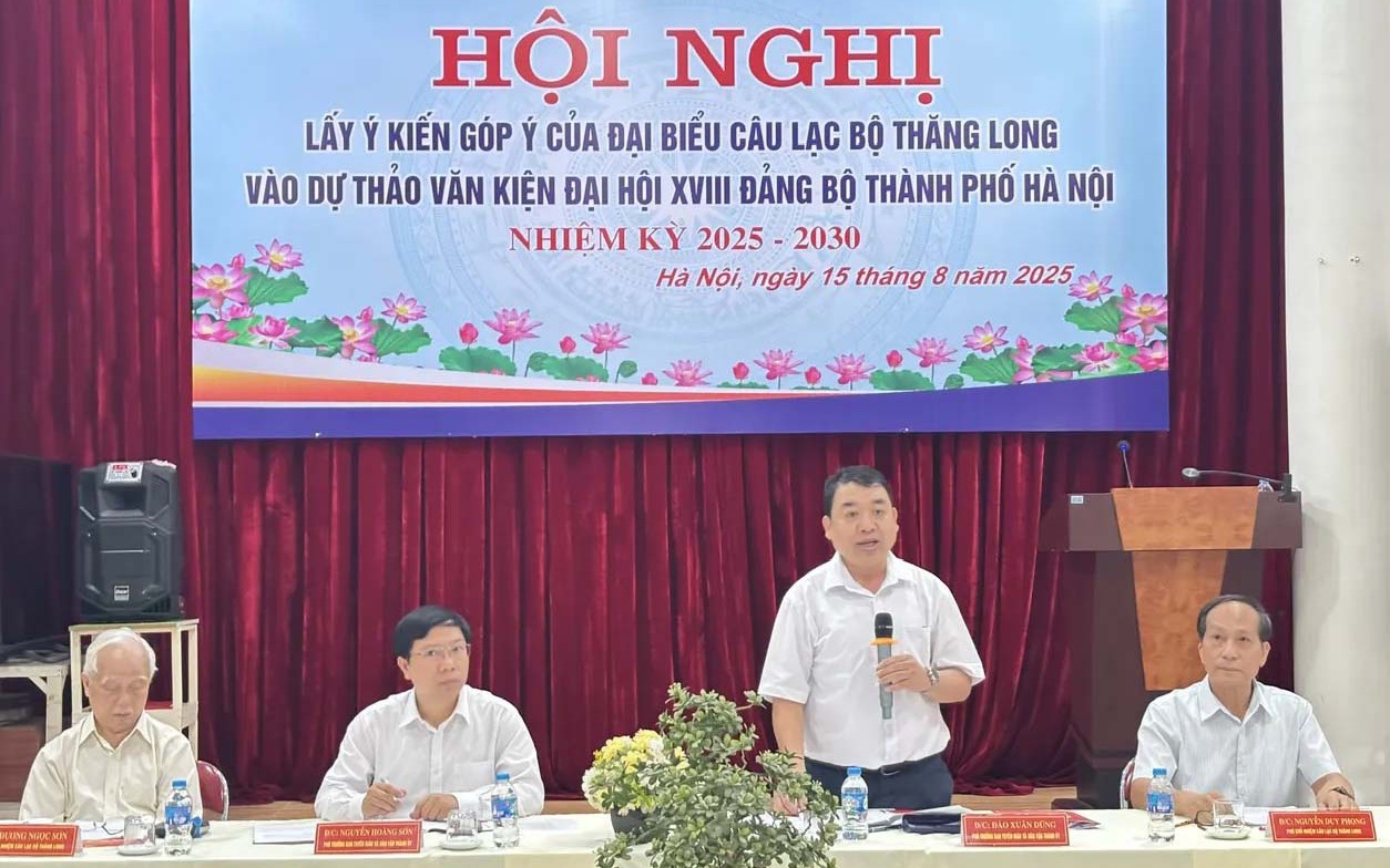 Hoàn thiện Dự thảo Báo cáo Chính trị Đại hội XVIII: Tư duy Thủ đô - hành động Hà Nội, khát vọng phát triển trong kỷ nguyên mới