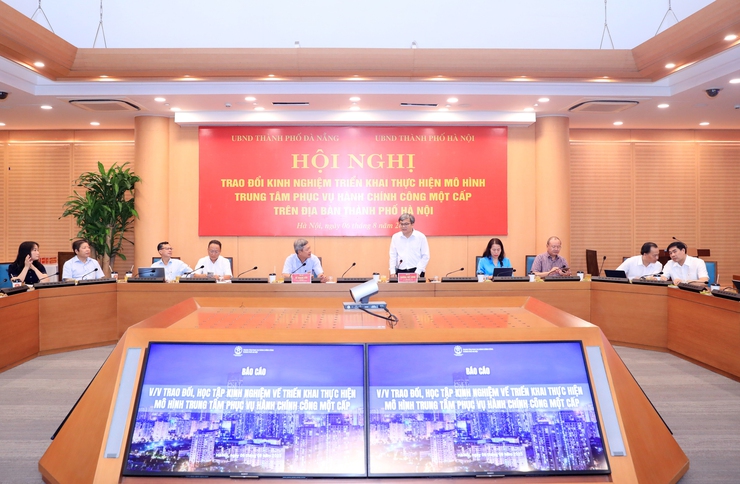 Hà Nội - Đà Nẵng trao đổi kinh nghiệm vận hành mô hình Trung tâm Hành chính công một cấp: Hướng tới nền hành chính hiện đại, minh bạch, lấy người dân làm trung tâm