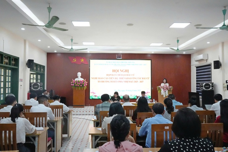 Phường Sơn Tây hoàn tất công tác chuẩn bị, sẵn sàng cho ngày bầu cử Tổ trưởng tổ dân phố nhiệm kỳ 2025-2027