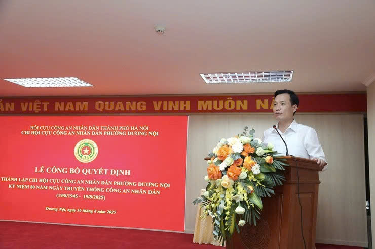 Phường Dương Nội ra mắt Chi hội Cựu Công an nhân dân: Phát huy truyền thống 80 năm, lan tỏa bản lĩnh người chiến sĩ