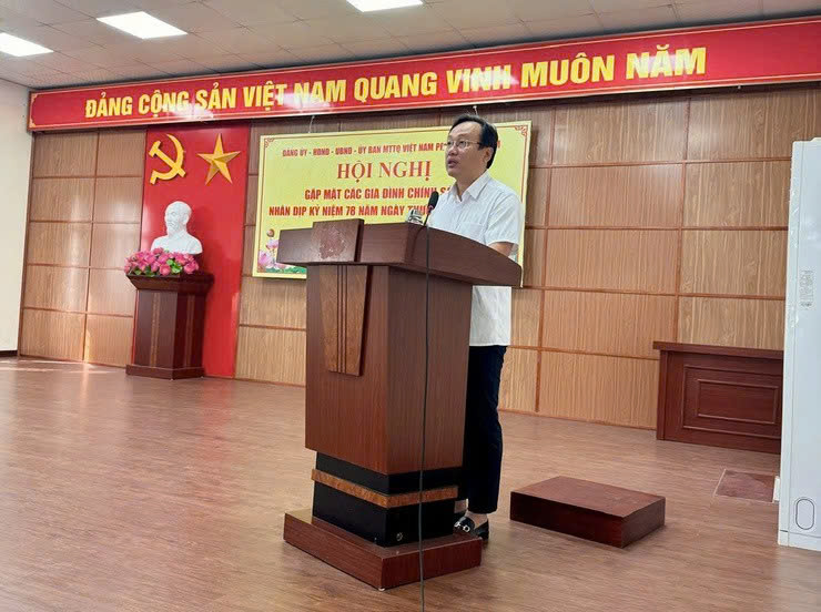 Phường Lĩnh Nam tổ chức gặp mặt tri ân nhân kỷ niệm 78 năm Ngày Thương binh - Liệt sĩ
