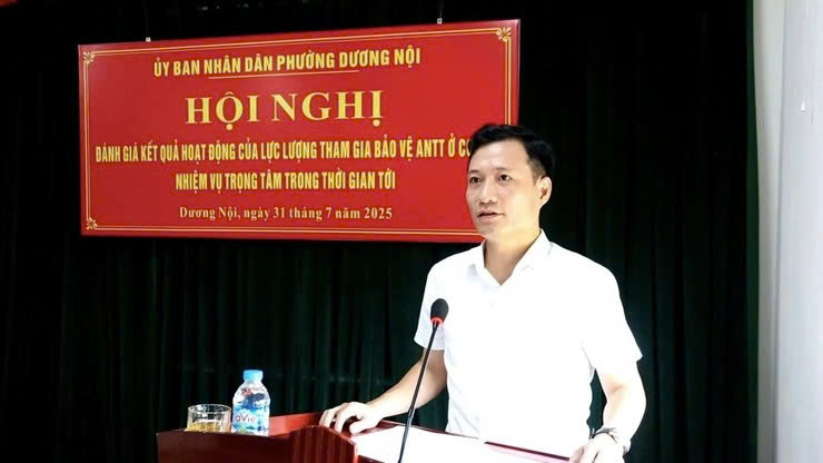 Phường Dương Nội sơ kết 1 năm hoạt động lực lượng bảo vệ an ninh trật tự: Giữ vững ổn định, tăng cường sức mạnh an ninh cơ sở