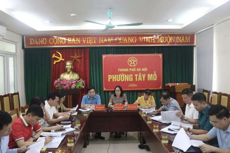 Đảng ủy phường Tây Mỗ hoàn thiện dự thảo Báo cáo chính trị trình Đại hội đại biểu lần thứ I, nhiệm kỳ 2025 – 2030.