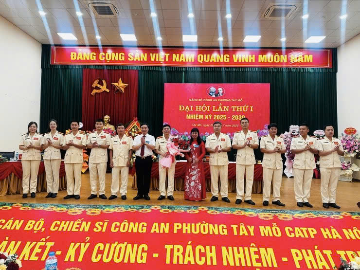 Đảng bộ Công an phường Tây Mỗ: Quyết tâm xây dựng lực lượng vững mạnh trong nhiệm kỳ 2025-2030