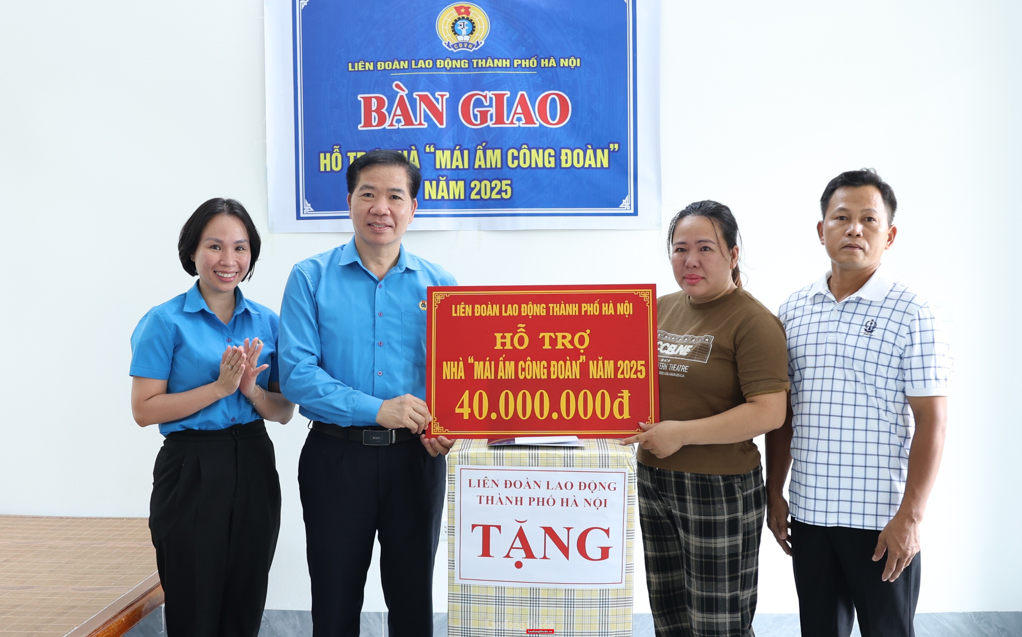 “Mái ấm Công đoàn” thắp sáng ước mơ an cư cho gia đình đoàn viên tại xã Ứng Thiên