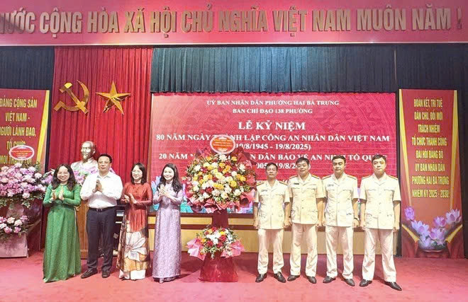 Phường Hai Bà Trưng kỷ niệm Ngày truyền thống Công an nhân dân: Khẳng định “sức mạnh từ lòng dân” trong giữ gìn an ninh trật tự