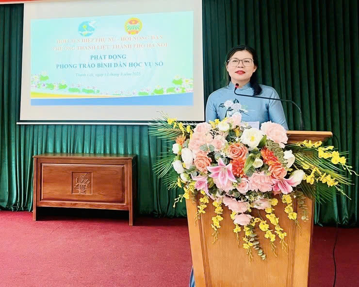 Phường Thanh Liệt phát động phong trào “Bình dân học vụ số”: Lan tỏa kỹ năng số đến từng hội viên, từng gia đình