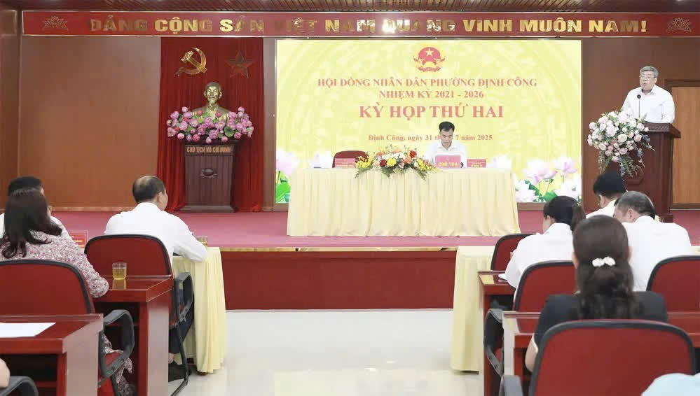 HĐND phường Định Công thông qua nghị quyết đổi tên 30 tổ dân phố sau sắp xếp: Tạo nền tảng quản trị đồng bộ, minh bạch trong giai đoạn mới